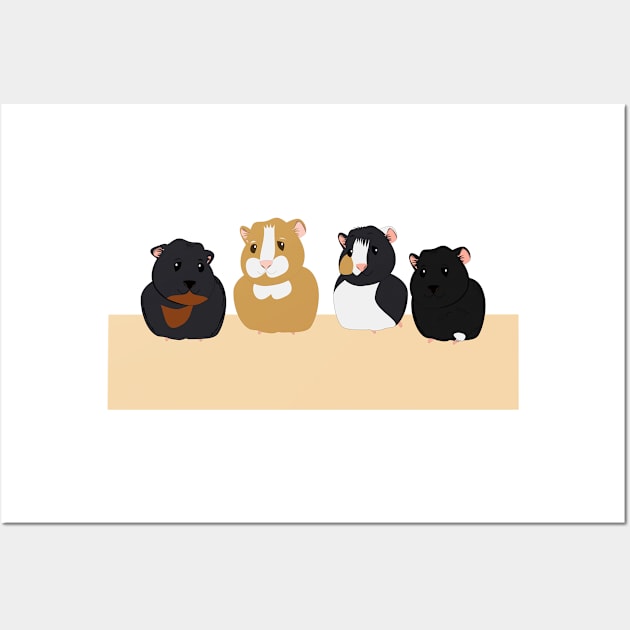 Guinea pigs Wall Art by Aurealis